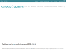 Tablet Screenshot of nationallighting.ie