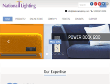 Tablet Screenshot of nationallighting.com